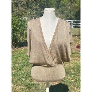 Missoni Y2K Women's Gold Knit top US Size 8 EU 44